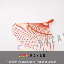 Pálcás fogú fém pázsitseprő, lombgereblye