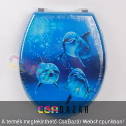 MDF wc ülőke extra delfines mintával