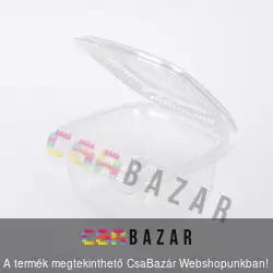 Eldobható ételtároló doboz felnyitható tetővel 500 ml 10 db/csomag