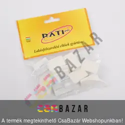 Öntapadós fehér vitrázspálca tartó 10 db/cs