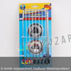 Fúrásmentes rácsos polc krómozott