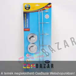 Fúrásmentes 6-os fali fogas krómozott