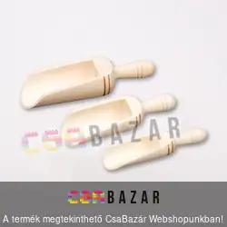 Fa fűszerkanál 3 db-os