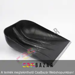 Hólapát műanyag fekete 40 cm fém élvédővel