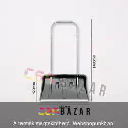 Kerekes hótoló fém élvédővel