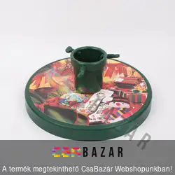 Fenyőfatartó mintás