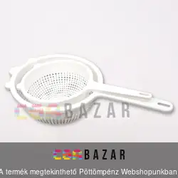 Műanyag tésztaszűrő készlet 2 db-os