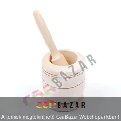 Fa mozsár és törő 9 cm