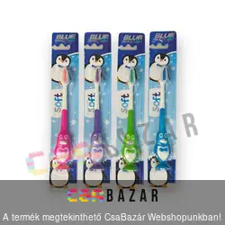 Gyerek fogkefe tapadókoronggal - pingvin