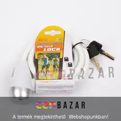 Kerékpár és motorkerékpár lakat fehér színben
