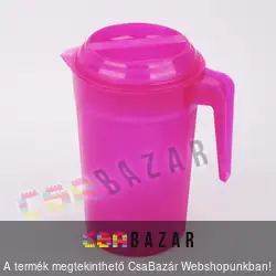 Műanyag kancsó tetővel 2 L