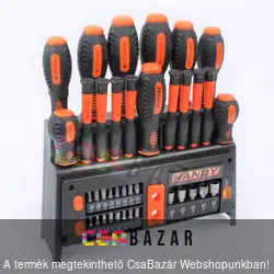 HANDY csavarhúzó készlet állványon 39 db-os