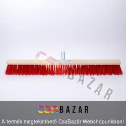 Ipari, kültéri fa testű betonseprű 80cm