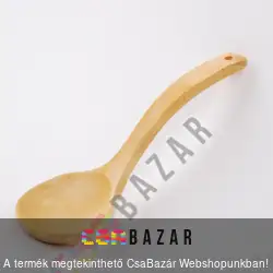 Fa merőkanál, kiszedőkanál 28 cm