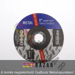 Vágókorong flexkorong fémre 125mm x 1.2mm