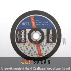 Vágókorong flexkorong fémre 180mm x 2.5mm
