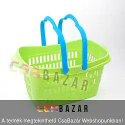 Műanyag 2 füles bevásárlókosár