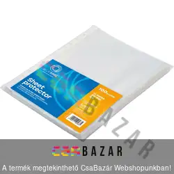 Genotherm lefűzhető iratrendező - fényes víztiszta 50 micron A/4 - 100 db / csomag