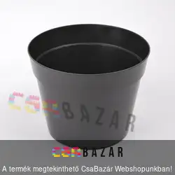 Szürke olcsó virágcserép 18cm