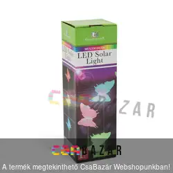 LED-es kerti szolár lámpa, jelzőfény pillangó