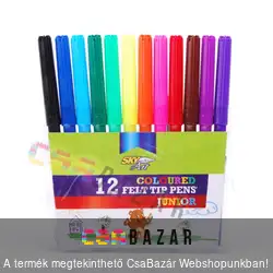 12 db-os színes filctoll csomag Sky Art