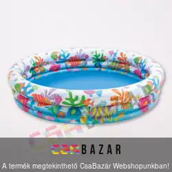 Felfújható medence 132x28cm Színes 3 gyűrűs INTEX 59431