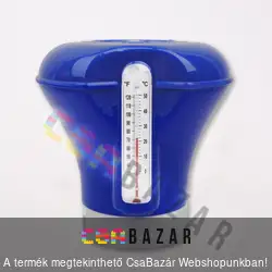 Mini úszó vegyszeradagoló hőmérővel