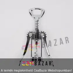 Fém karos dugóhúzó 15 cm