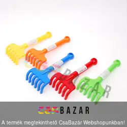 Műanyag játék homokozó gereblye 22 cm