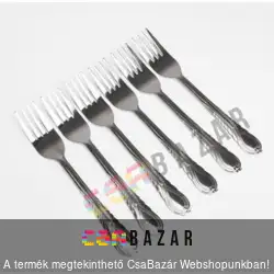 Süteményes fém villa 12 db-os