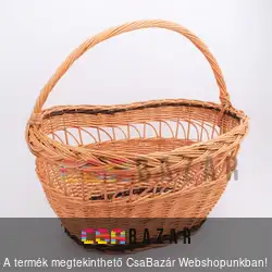 Vesszőkosár bevásárlókosár natúr
