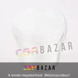 1 L-es átlátszó füles műanyag vödör tetővel