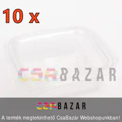 Eldobható ételtároló doboz felnyitható tetővel 250 ml 10 db/csomag