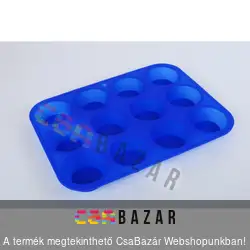 Muffin sütőforma szilikonból 12db-os