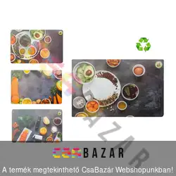 Tányéralátét 43,5 x 28,5 cm - zöldség dekoros képpel