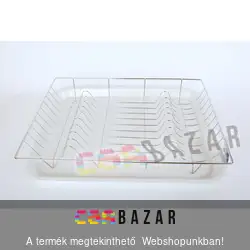 Króm edényszárító műanyag tálcával