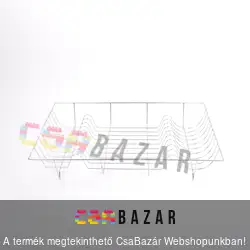 Króm edényszárító, evőeszköz csepegtető