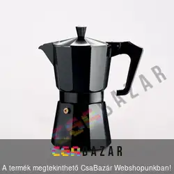Kávéfőző 6 személyes - Fekete festett