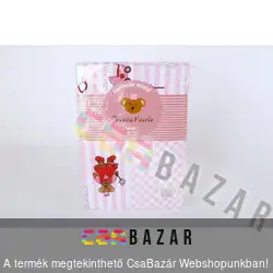 Puha macis ágyneműhuzat szett- baba pink