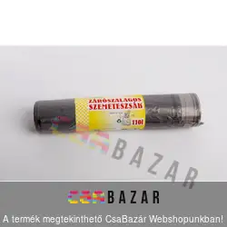 Szemetes zsák 110L zárószalaggal, 10db-os
