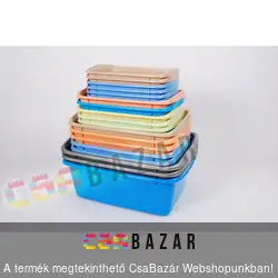 Szögletes tál 3L
