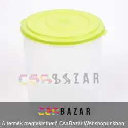 Műanyag ételtároló Nagy lisztes doboz 5L