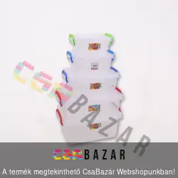 Szögletes tárolódoboz füllel 2,5 L
