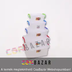 Szögletes tárolódoboz füllel 6L