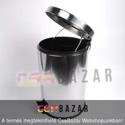 Króm pedálos szemetes kuka 5 literes