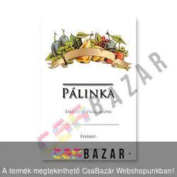 Pálinka címke felíratozható