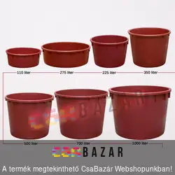 Szüretelőkád, dézsa 275 L