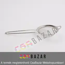 Inox nyeles szűrő 8 cm
