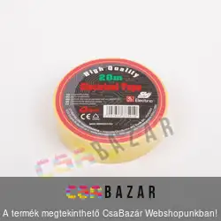 Szigetelőszalag 20 m sárga