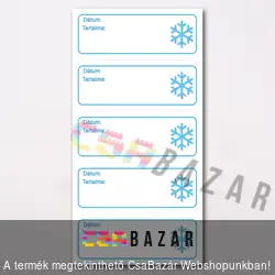 Fagyasztó címke 33db